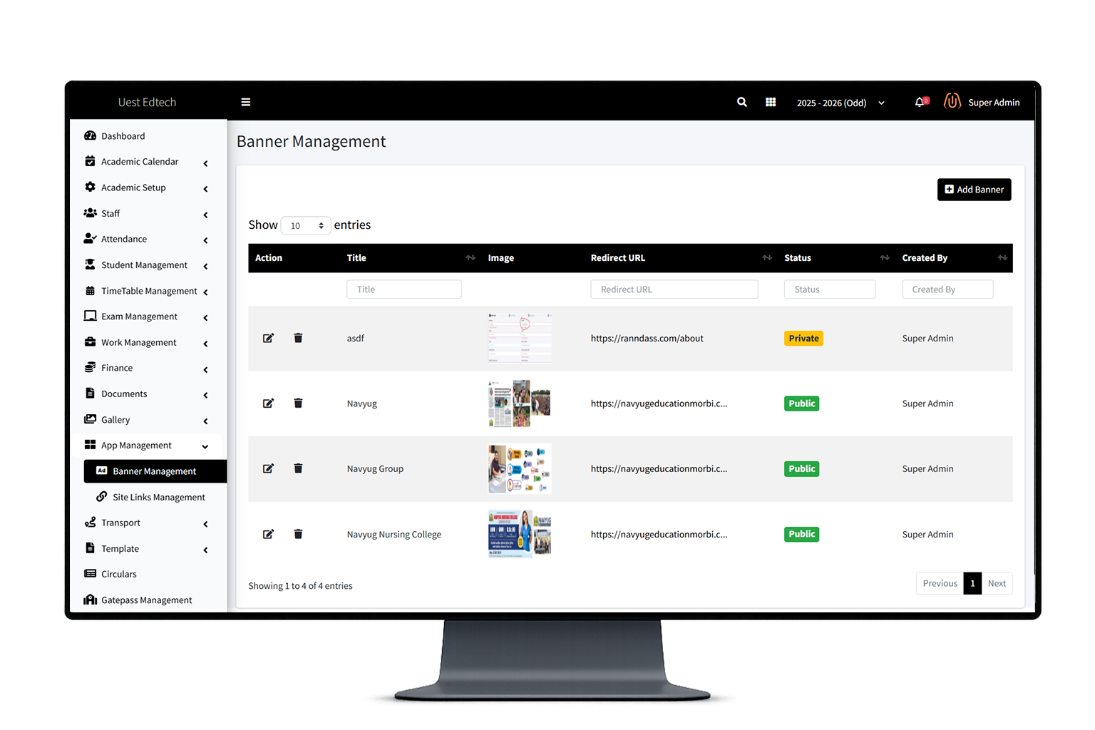 Mobile App Dashboard Interface