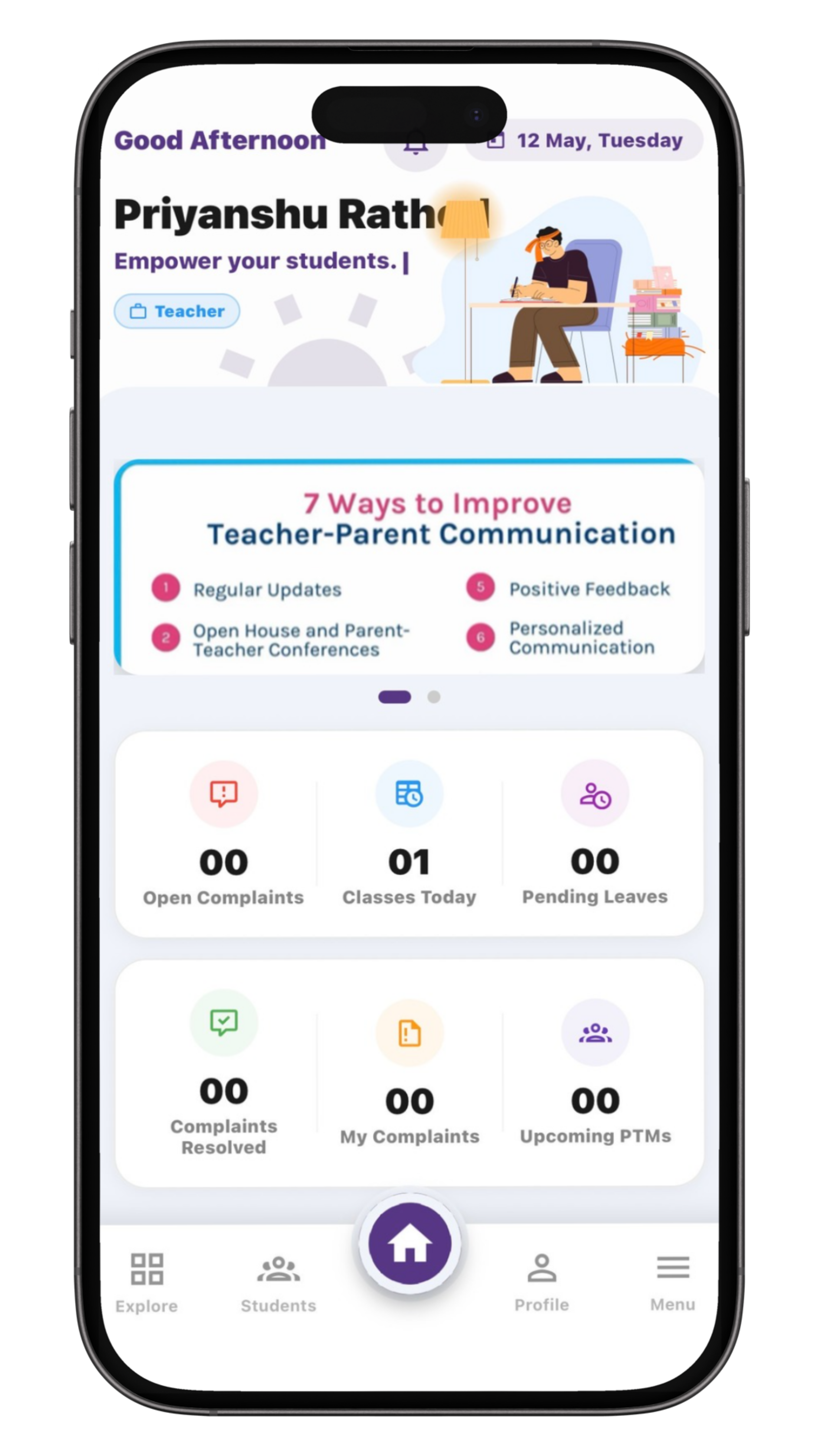 Work Management Mobile View